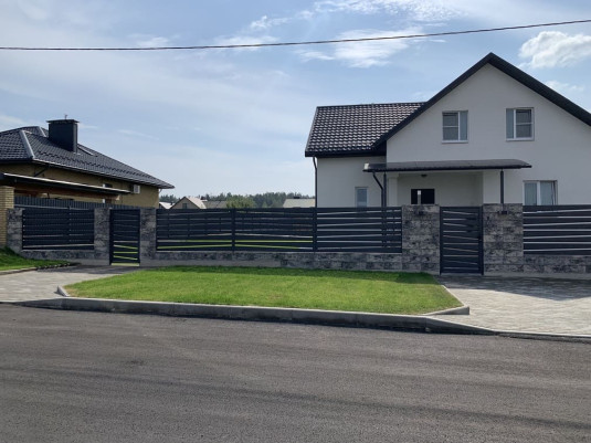 Забор из блоков FaBrick 500x200 в цвете 