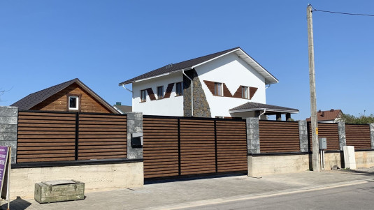 Забор из блоков FaBrick 500x200 в цвете 