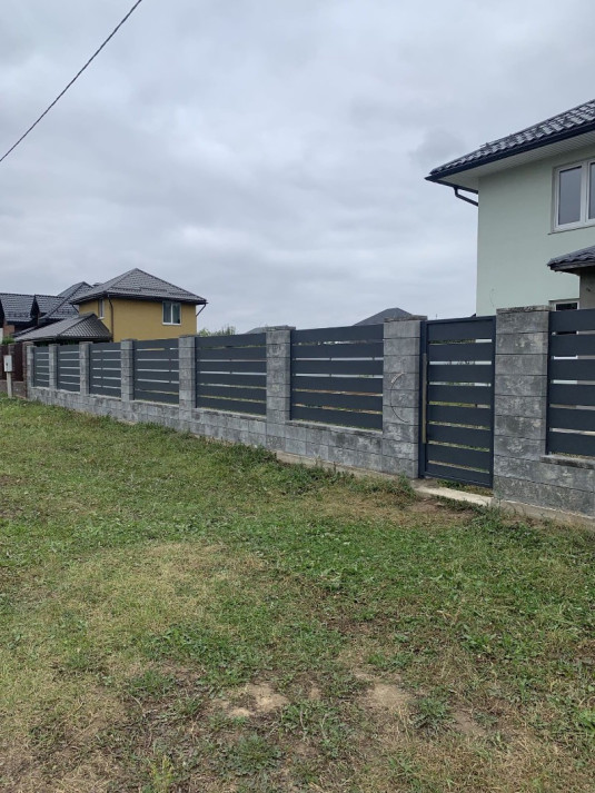 Забор из блоков FaBrick 500x200 в цвете 