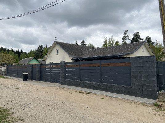 Забор из блоков FaBrick 500x200 в цвете 