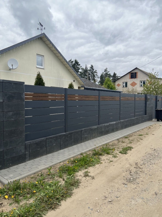 Забор из блоков FaBrick 500x200 в цвете 